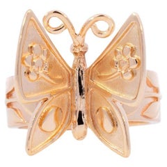 James Avery 14k Yellow Gold Mariposa Butterfly Cocktail Ring