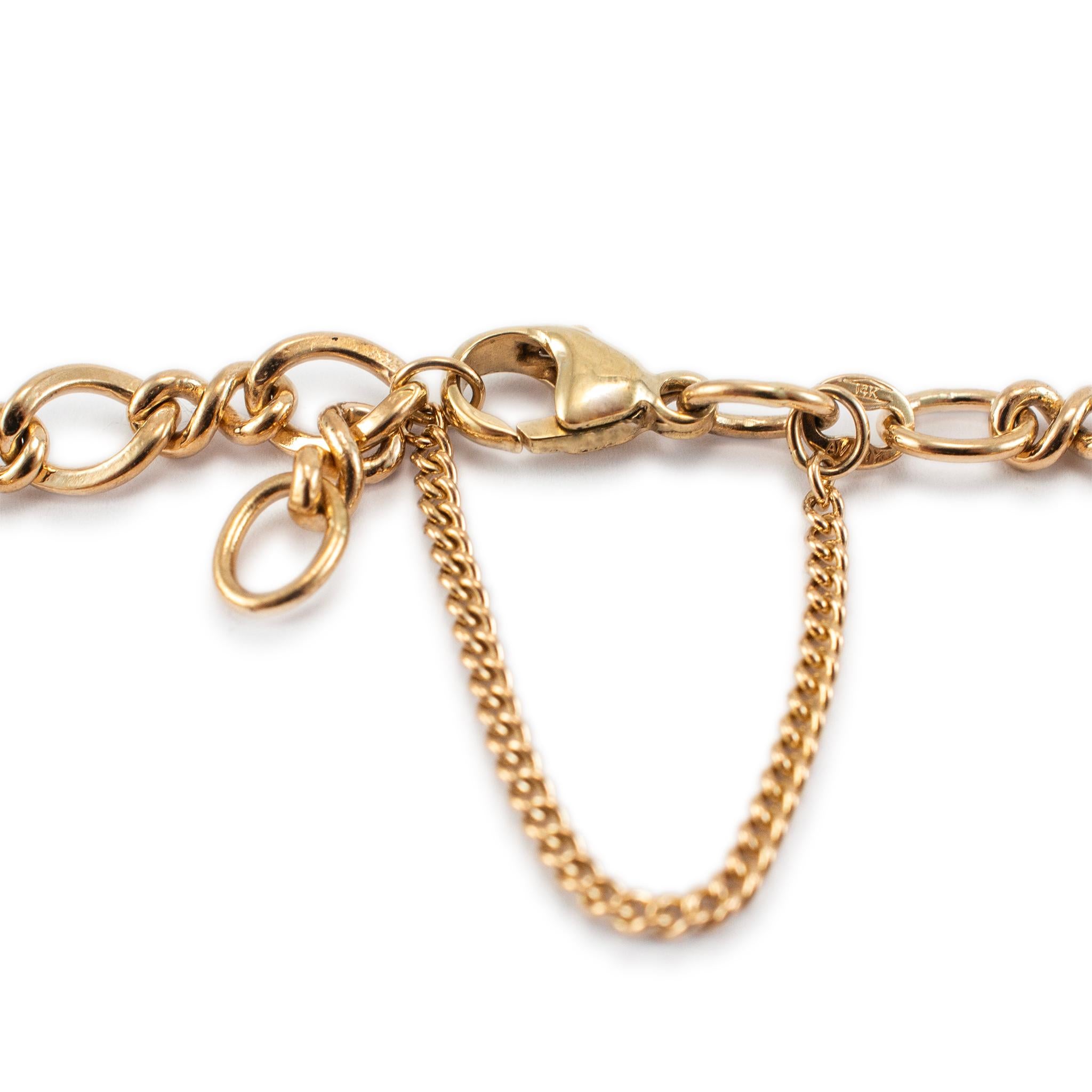 James Avery 14K Gelbgold Medium Twist Charm-Armband 7