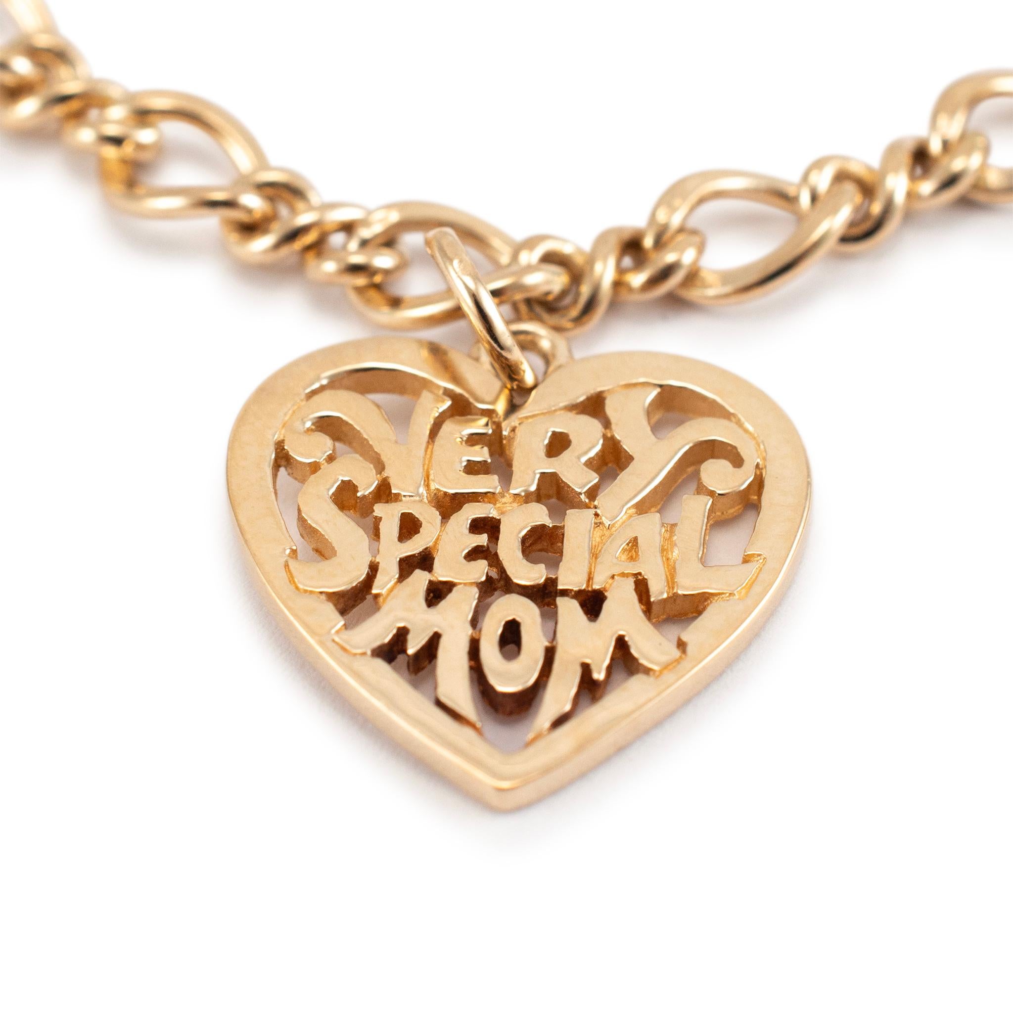 James Avery 14K Gelbgold Medium Twist Charm-Armband im Zustand „Hervorragend“ in Houston, TX