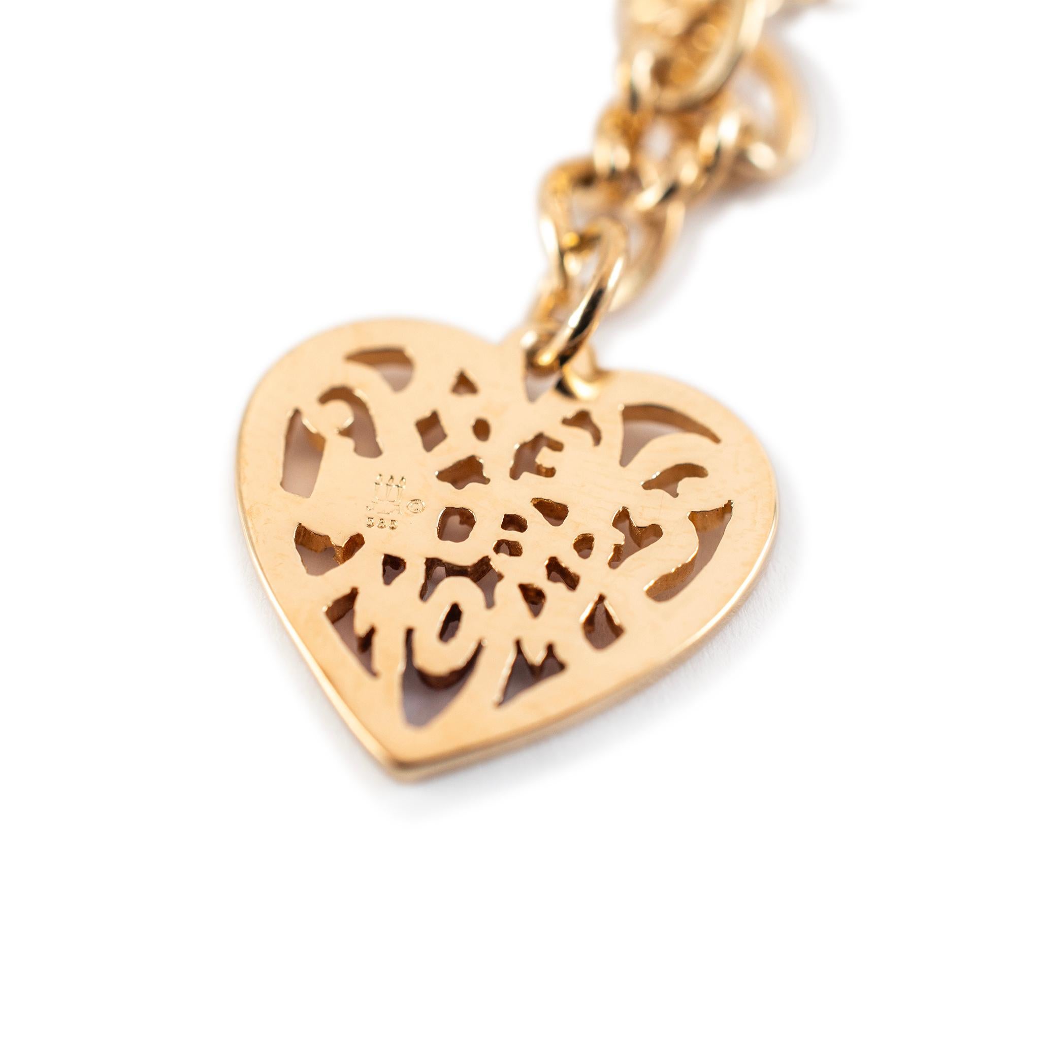 James Avery 14K Gelbgold Medium Twist Charm-Armband Damen