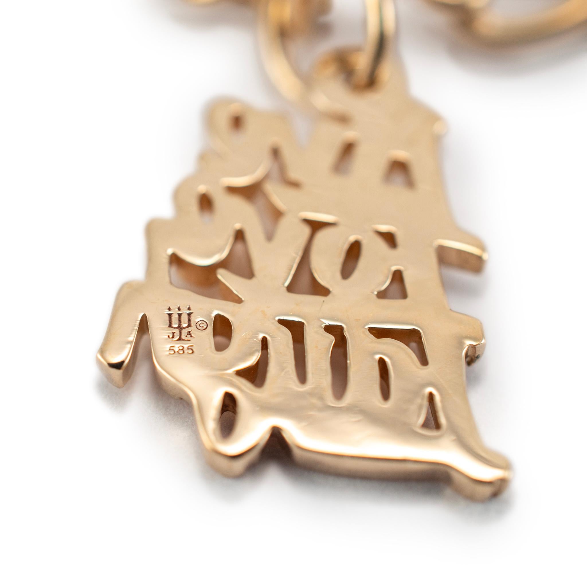 James Avery 14K Gelbgold Medium Twist Charm-Armband 2