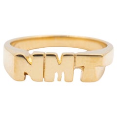 James Avery 14K Yellow Gold “Nmt” Band Ring