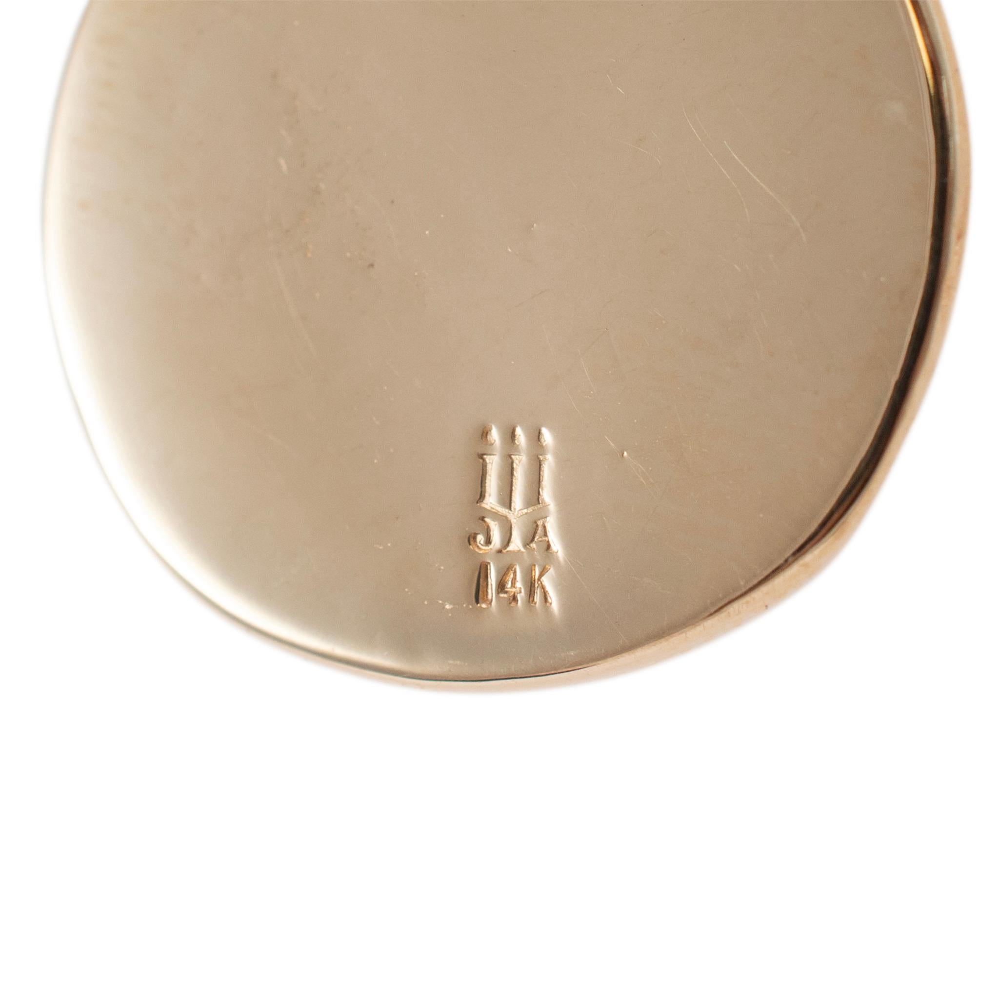 James Avery 14K Gelbgold Vertifizierter St. Christopherus-Medaille-Anhänger im Zustand „Hervorragend“ in Houston, TX