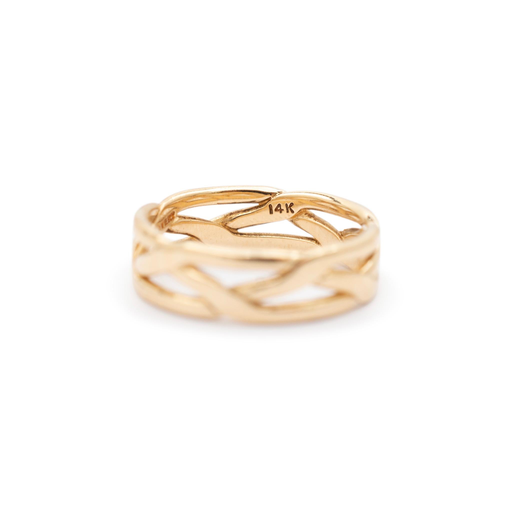 James Avery 14K Gelbgold Vergoldeter Tresse-Ring Damen
