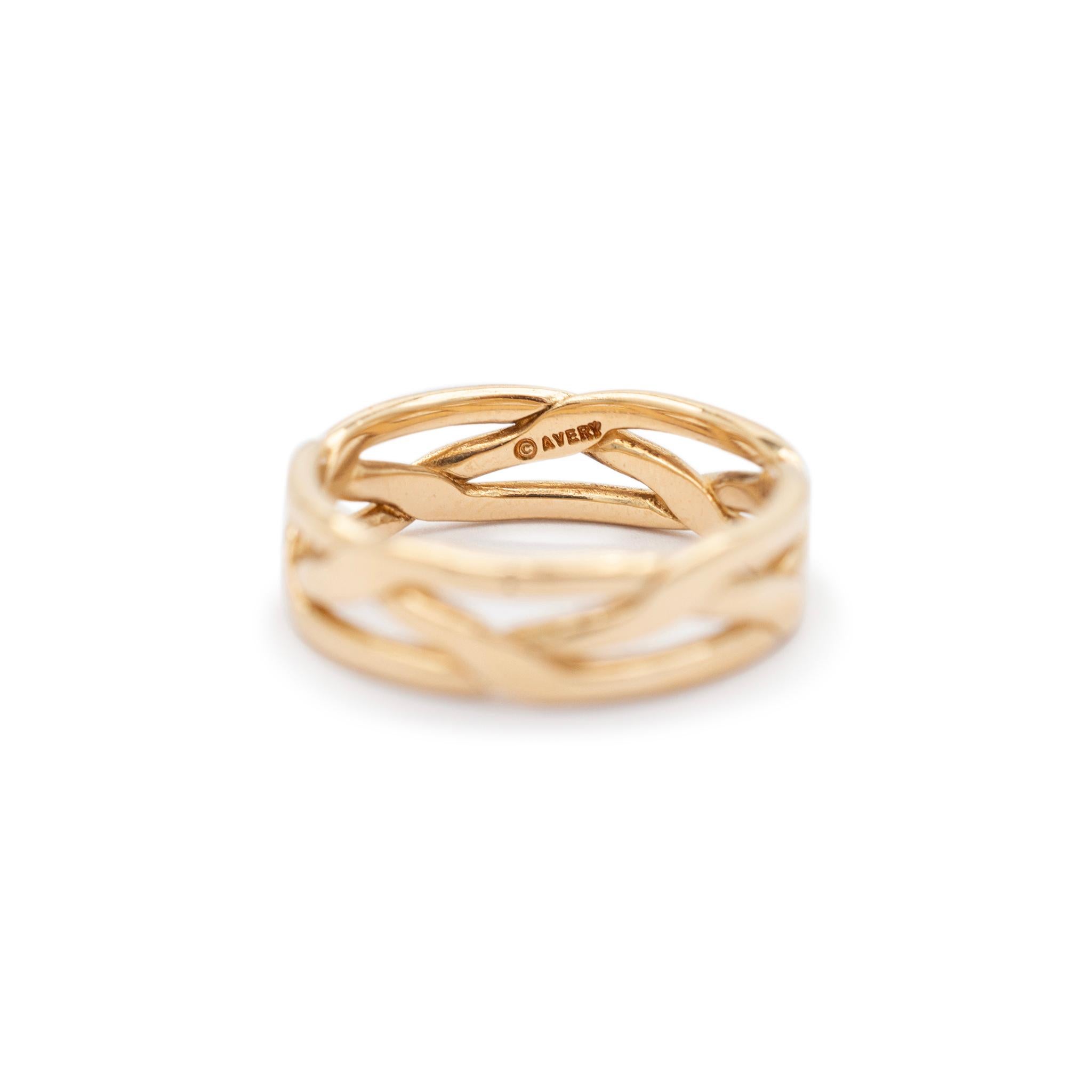 James Avery 14K Gelbgold Vergoldeter Tresse-Ring 1