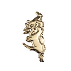 James Avery 14K Yellow Gold Running Horses Pin/Brooch #22978