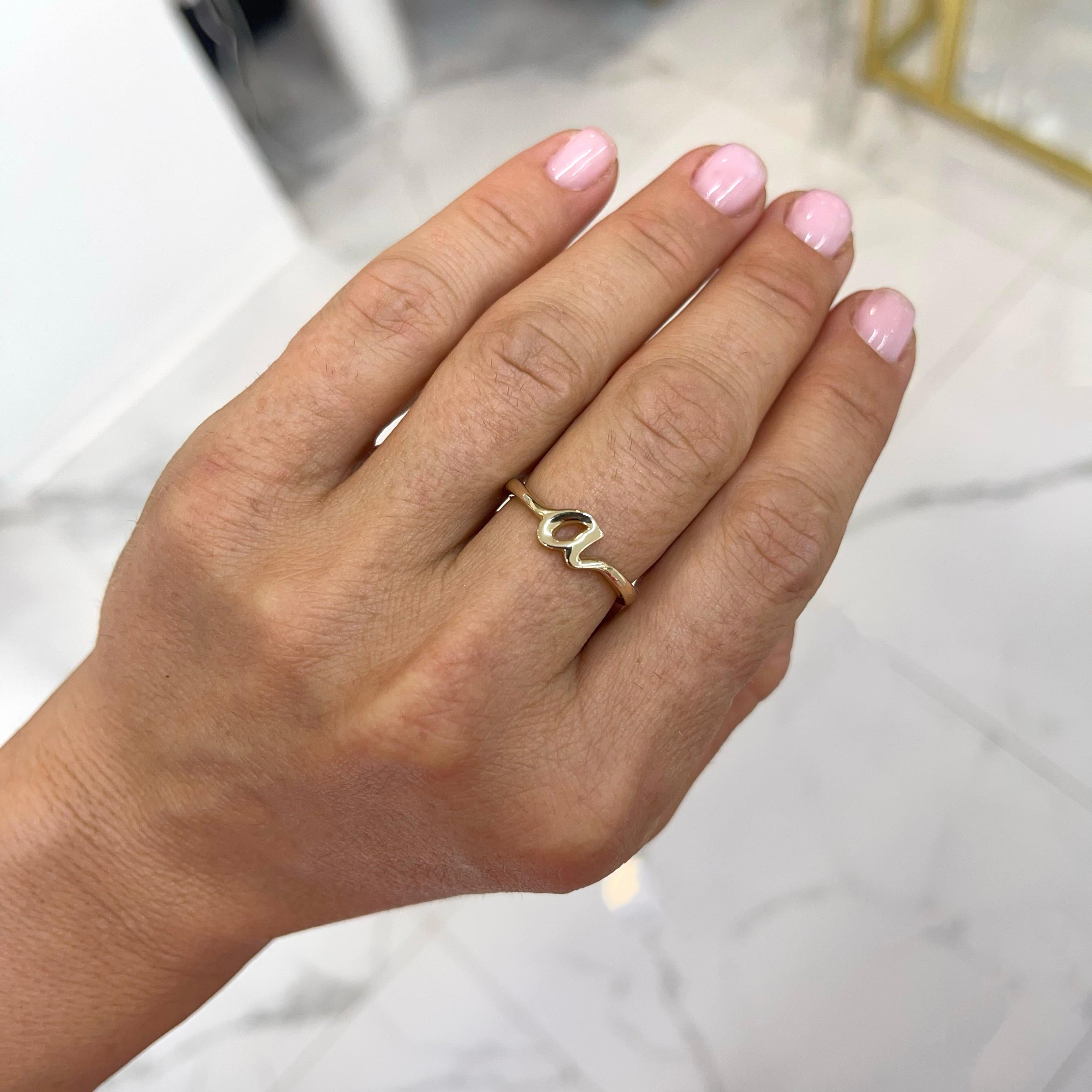 James avery script store initial ring