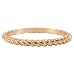 James Avery - Anello a fascia con filo ritorto in oro giallo 14K