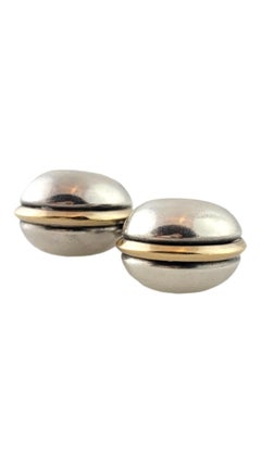 James Avery 14K Yellow Gold & Sterling Silver Hoop Earrings #17657