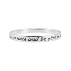 James Avery 925 Silver Retired This Is the Day the Lord Has Made Bangle Bracelet