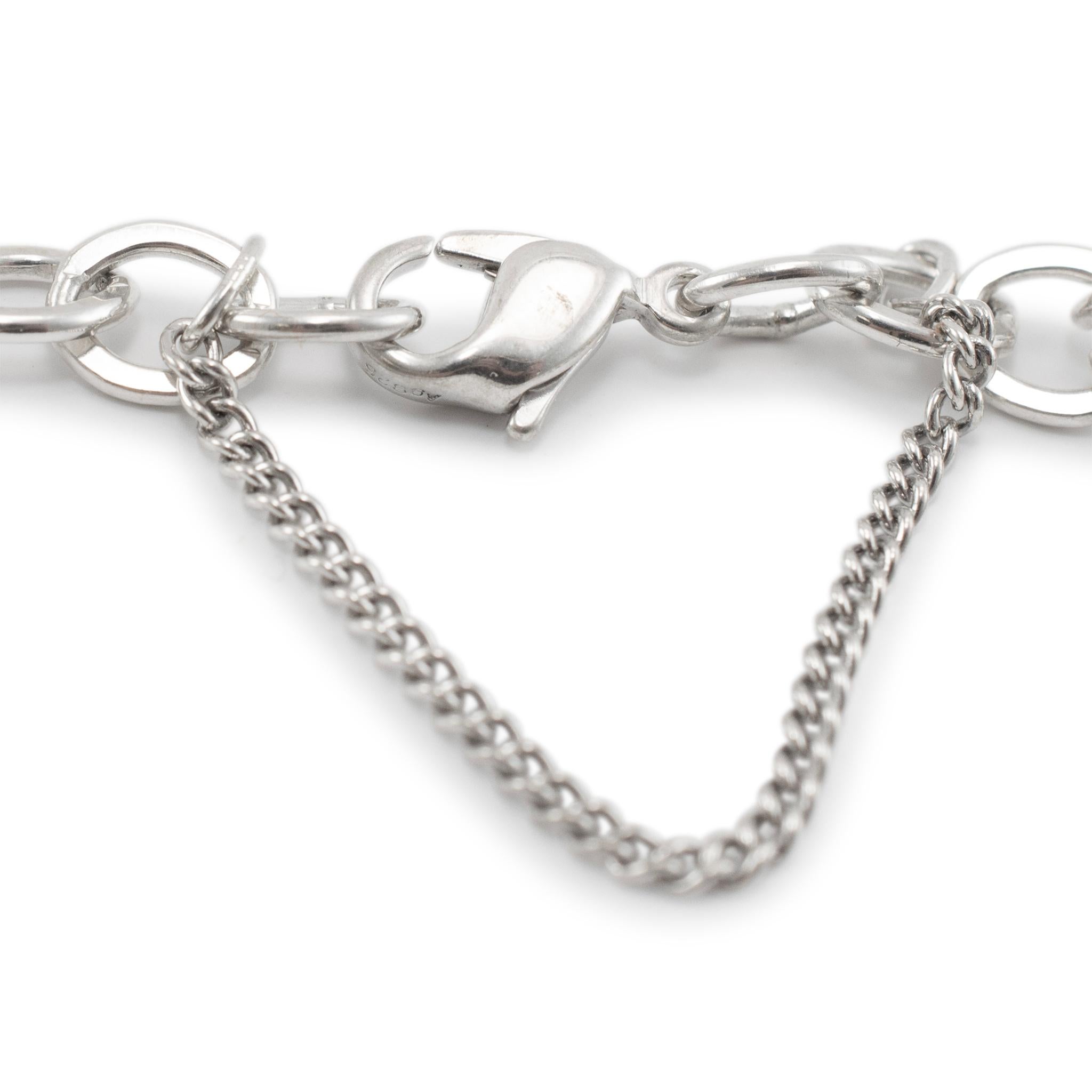 James Avery 925 Sterling Silver Forged Link Charm Bracelet For Sale 7