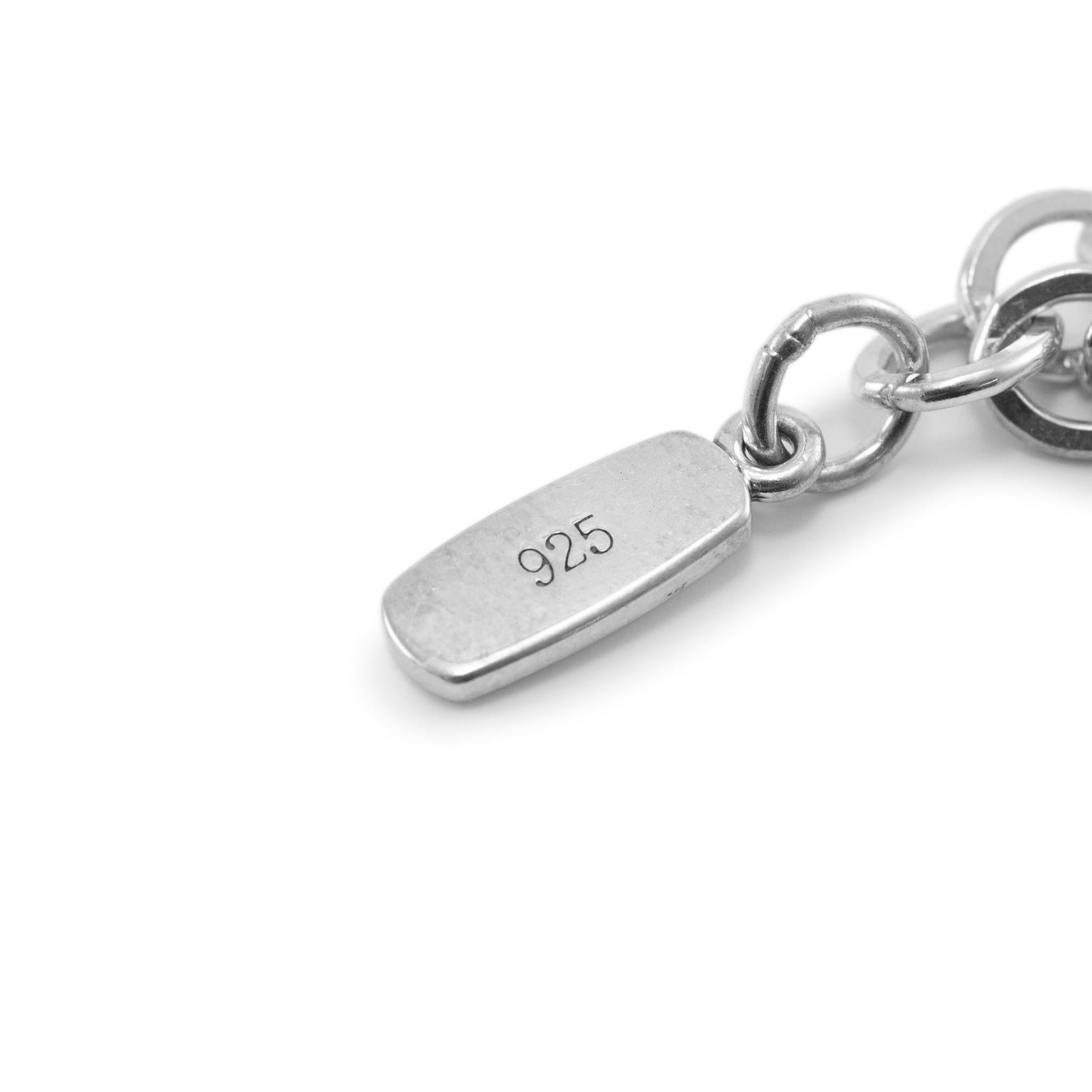 James Avery 925 Sterling Silver Forged Link Charm Bracelet For Sale 10