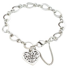 James Avery 925 Sterlingsilber Großes gedrehtes sehr besonderes Mom Charm-Armband