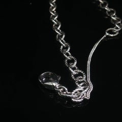 Pulsera y tobillera de James Avery de plata de ley 925 con eslabones ovalados tipo cuerda + cierre de seguridad, 8"