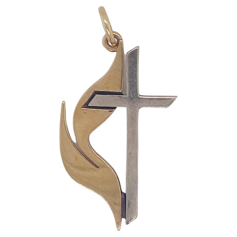 James Avery Cross Flame Pendant United Methodist 14k Yellow Gold and  Sterling Lv For Sale at 1stDibs | james avery cross necklace, methodist cross  necklace, james avery symbol