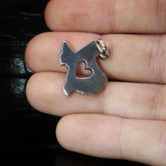 James Avery Deep in the Heart of Texas Charm 925 Sterling Silver State Pendant