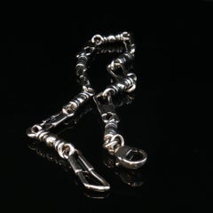 James Avery „Fishers of Men“-Armband, 925er Sterlingsilber, 16,1 g, nicht mehr erhältlich, 9,5"