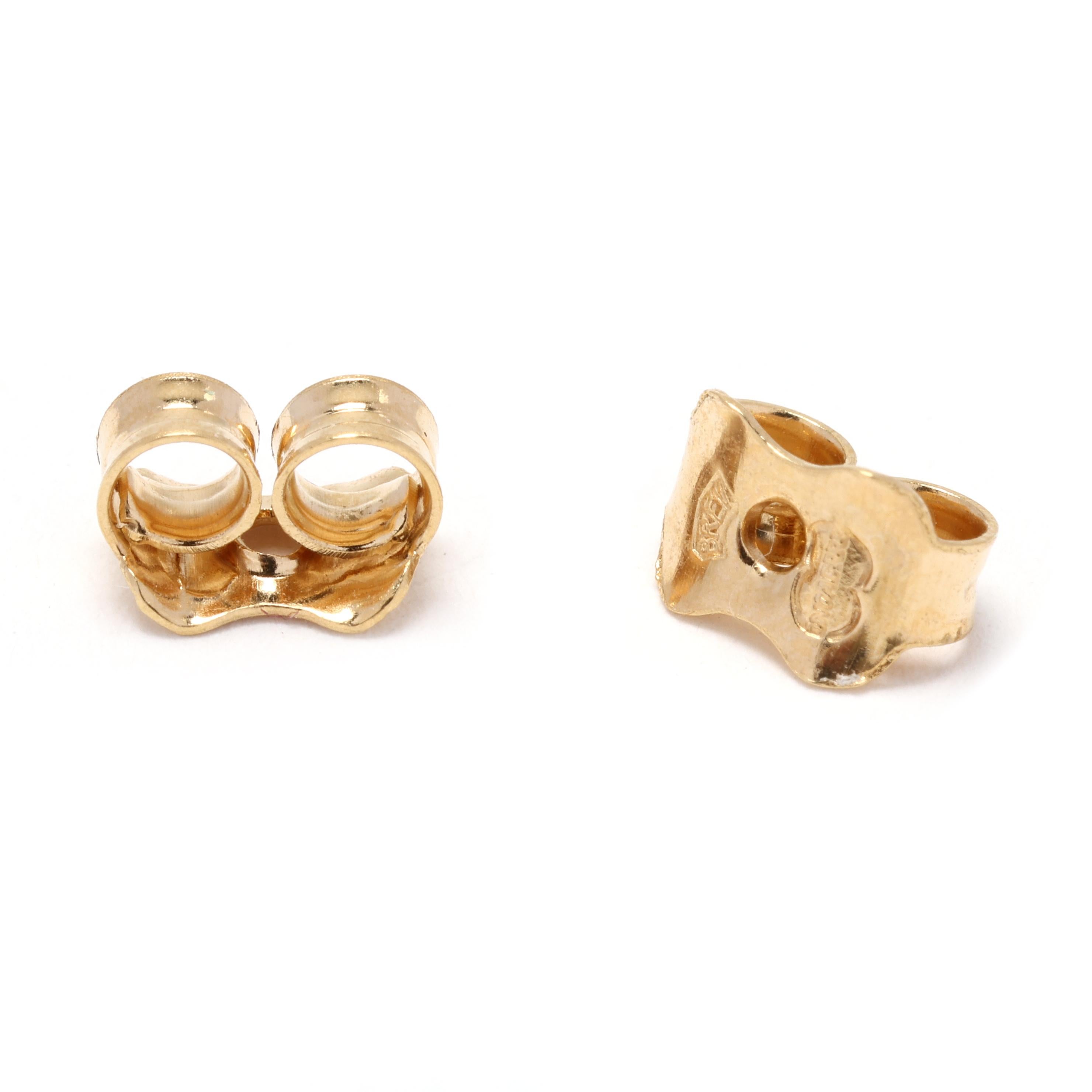 Women's or Men's James Avery Four Seasons Gold Studs, 14k Yellow Gold, Large Round Studs