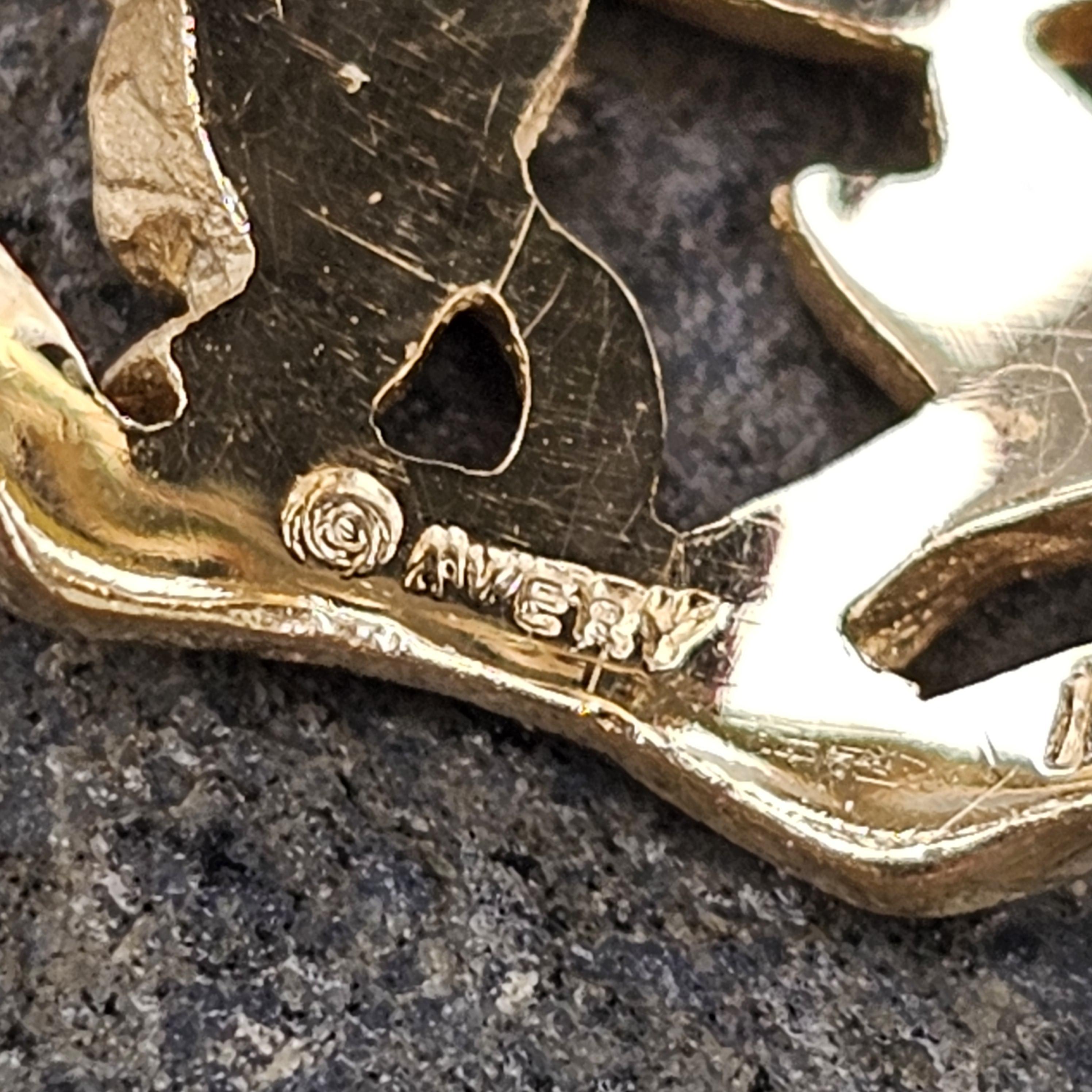 James Avery Anello Eternità Colibrì in Oro Giallo 14k Ritirato 5.9g sz 7.5 in vendita 4