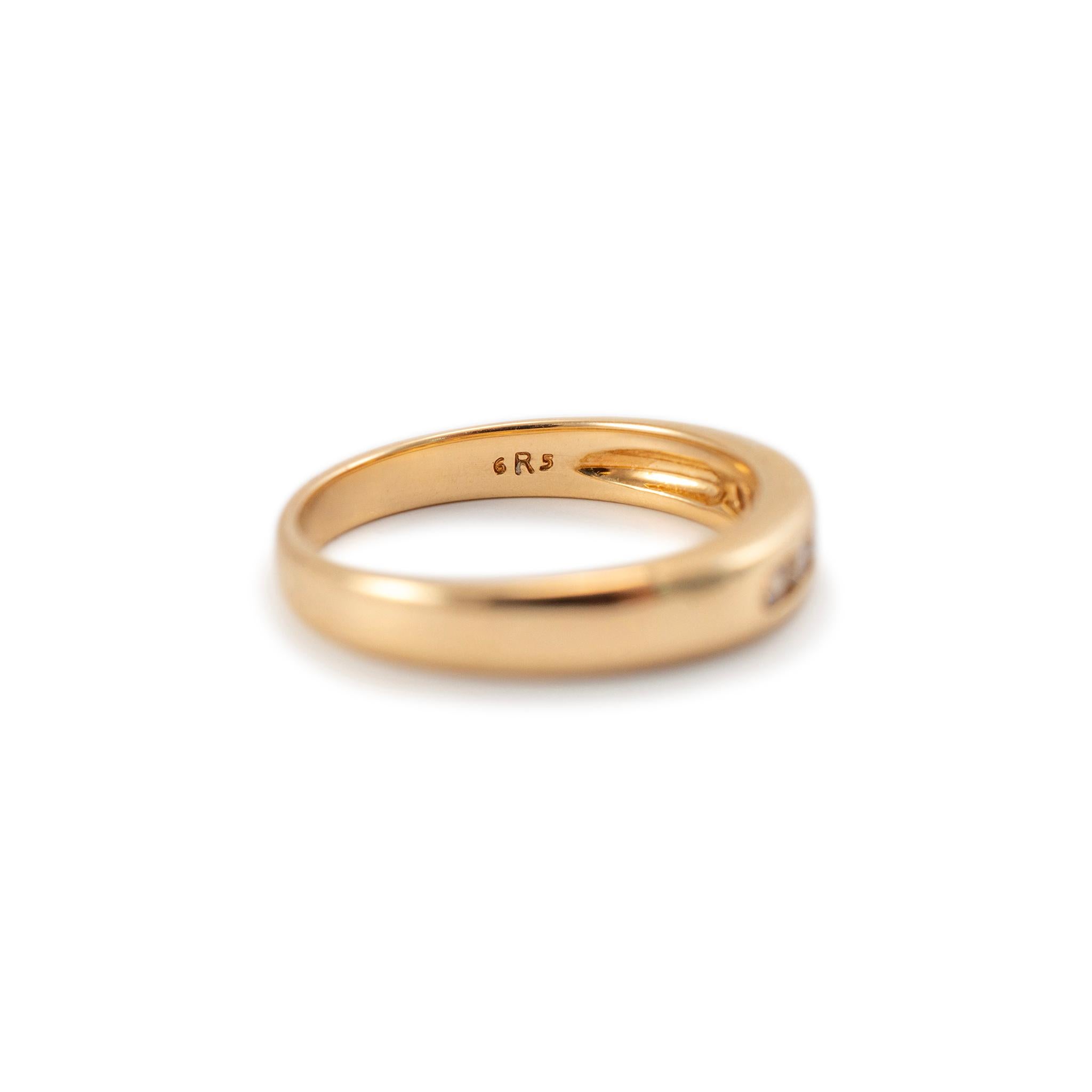 James Avery Damen 14K Gelbgold 5 Diamant Channel Ehering Debra-Ring 2