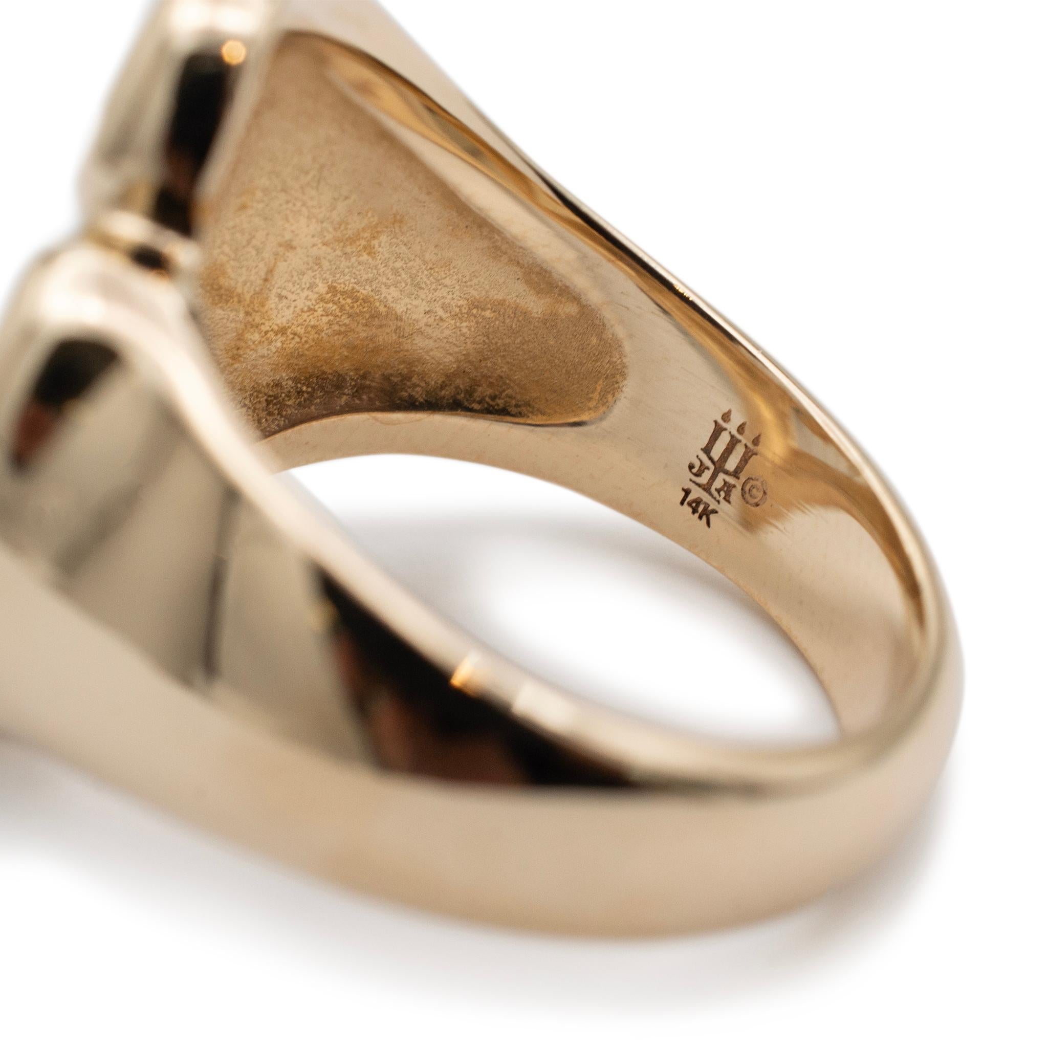James Avery Damen 14K Gelbgold Mother's Love Heart Cocktail Ring 3