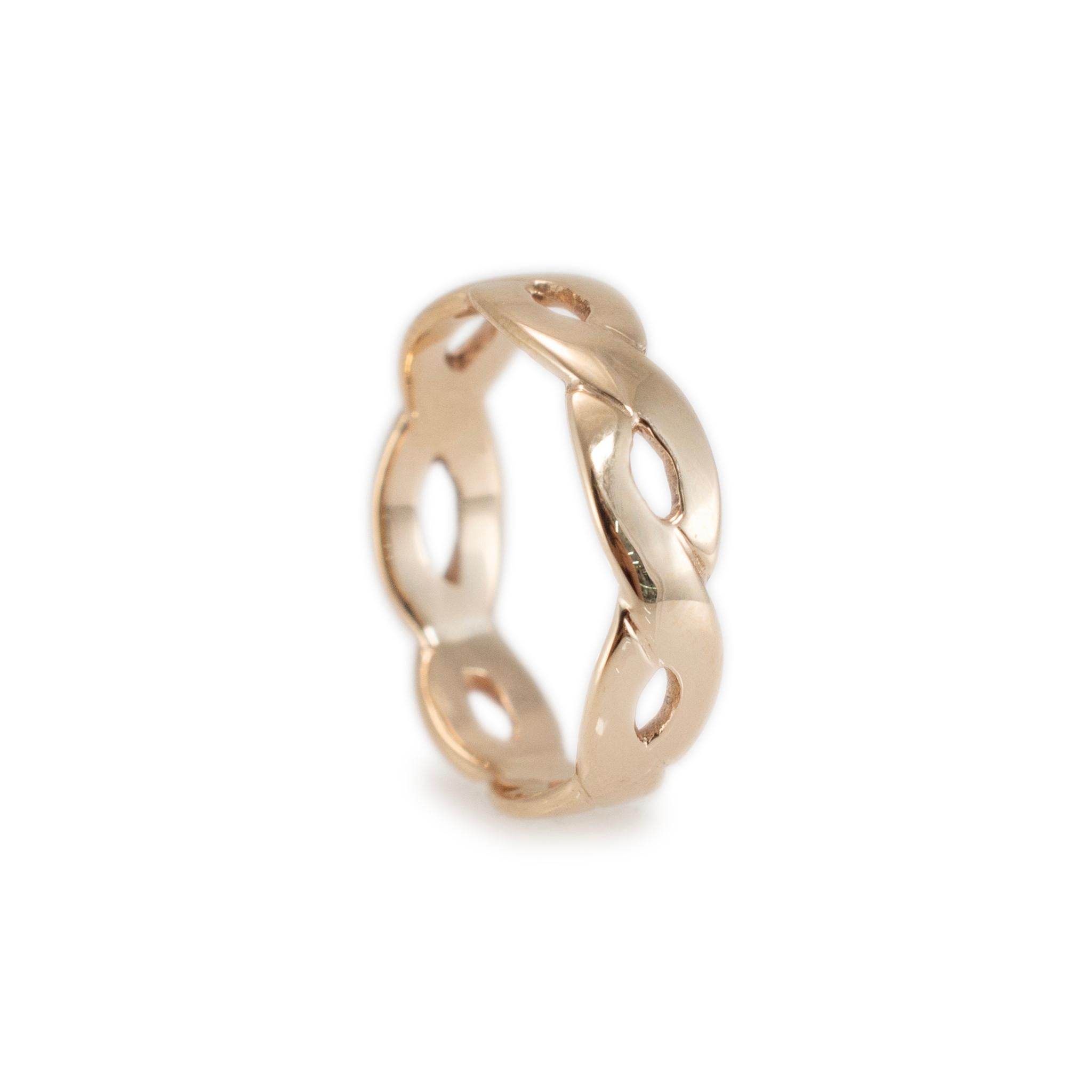 James Avery Damen 14K Gelbgold gedrehter Bandring im Zustand „Hervorragend“ in Houston, TX