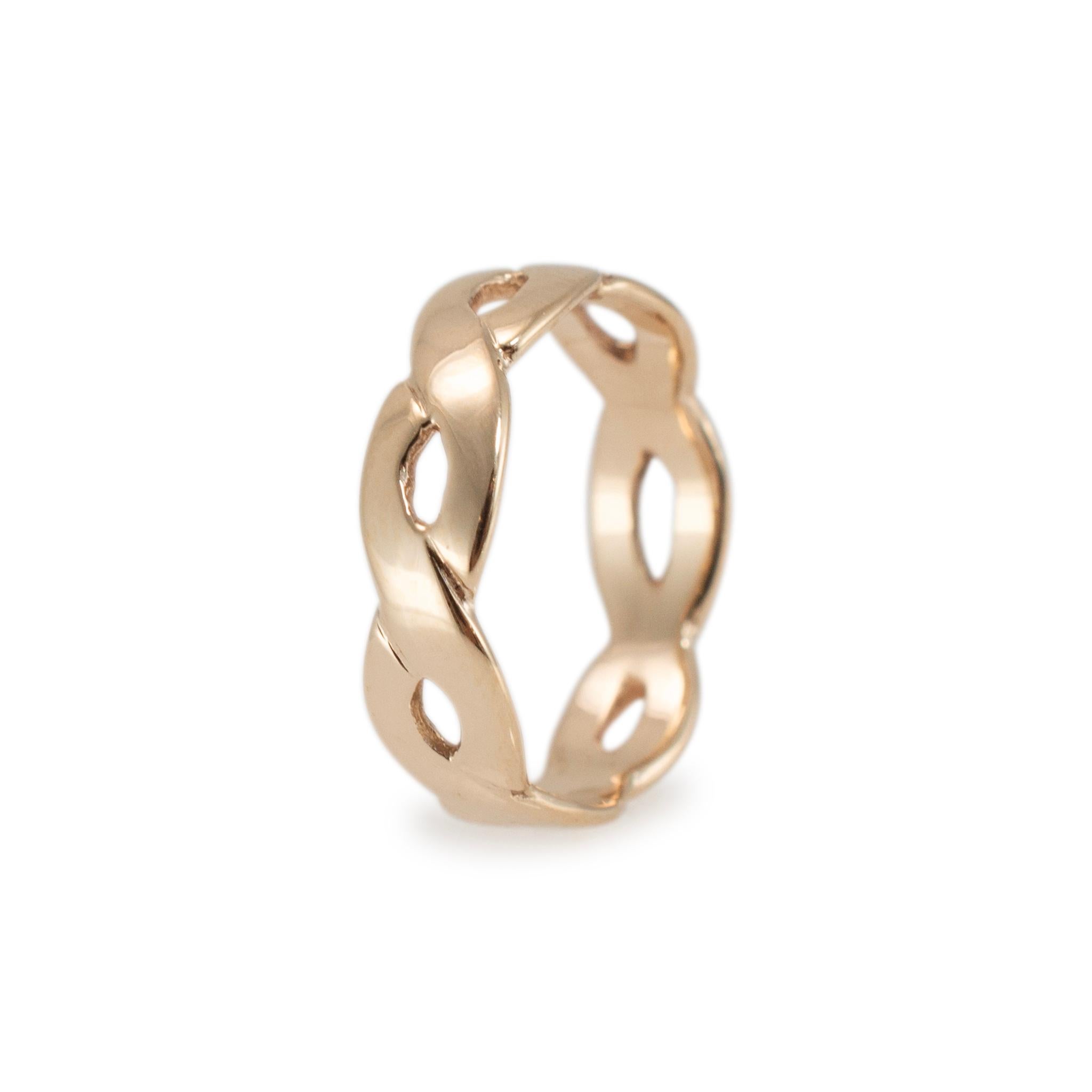 James Avery Damen 14K Gelbgold gedrehter Bandring 1