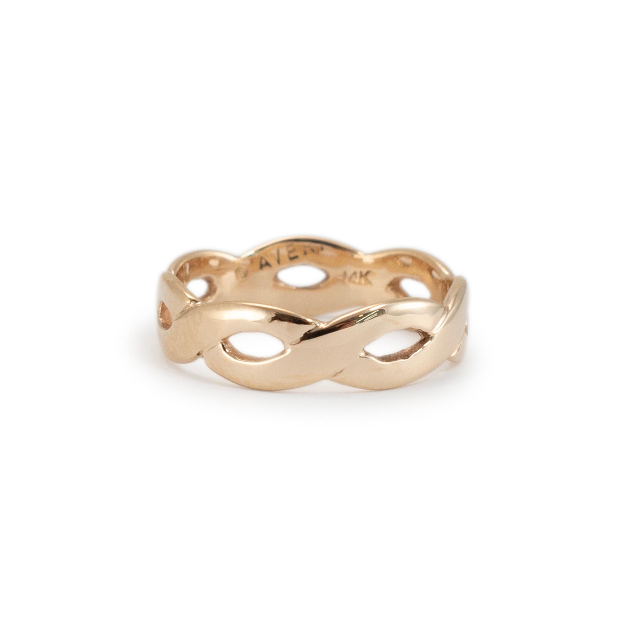 James Avery Damen 14K Gelbgold gedrehter Bandring 2