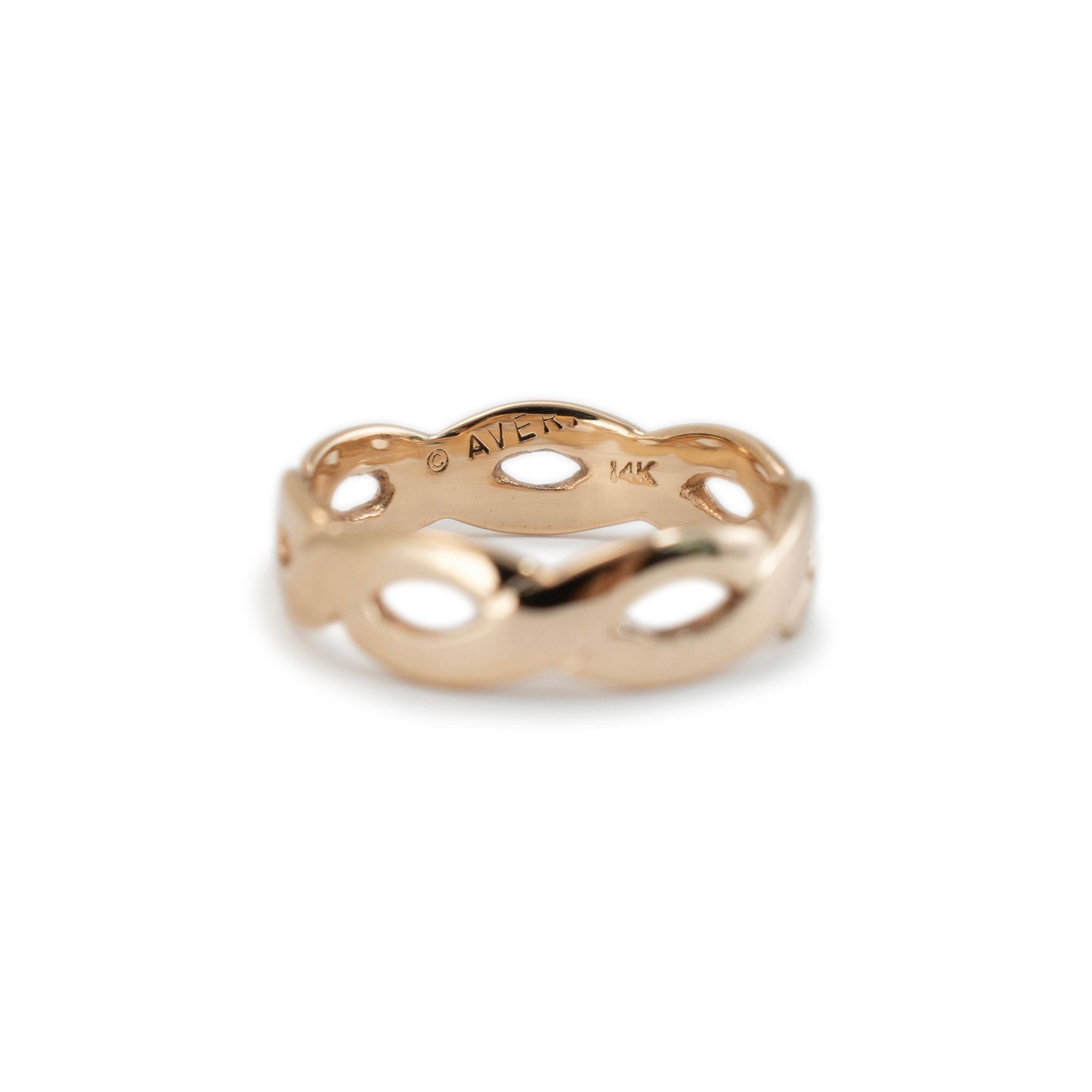 James Avery Damen 14K Gelbgold gedrehter Bandring 3
