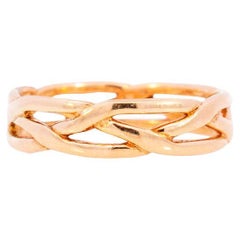 James Avery Men 14k Yellow Gold Tresse Wedding Band