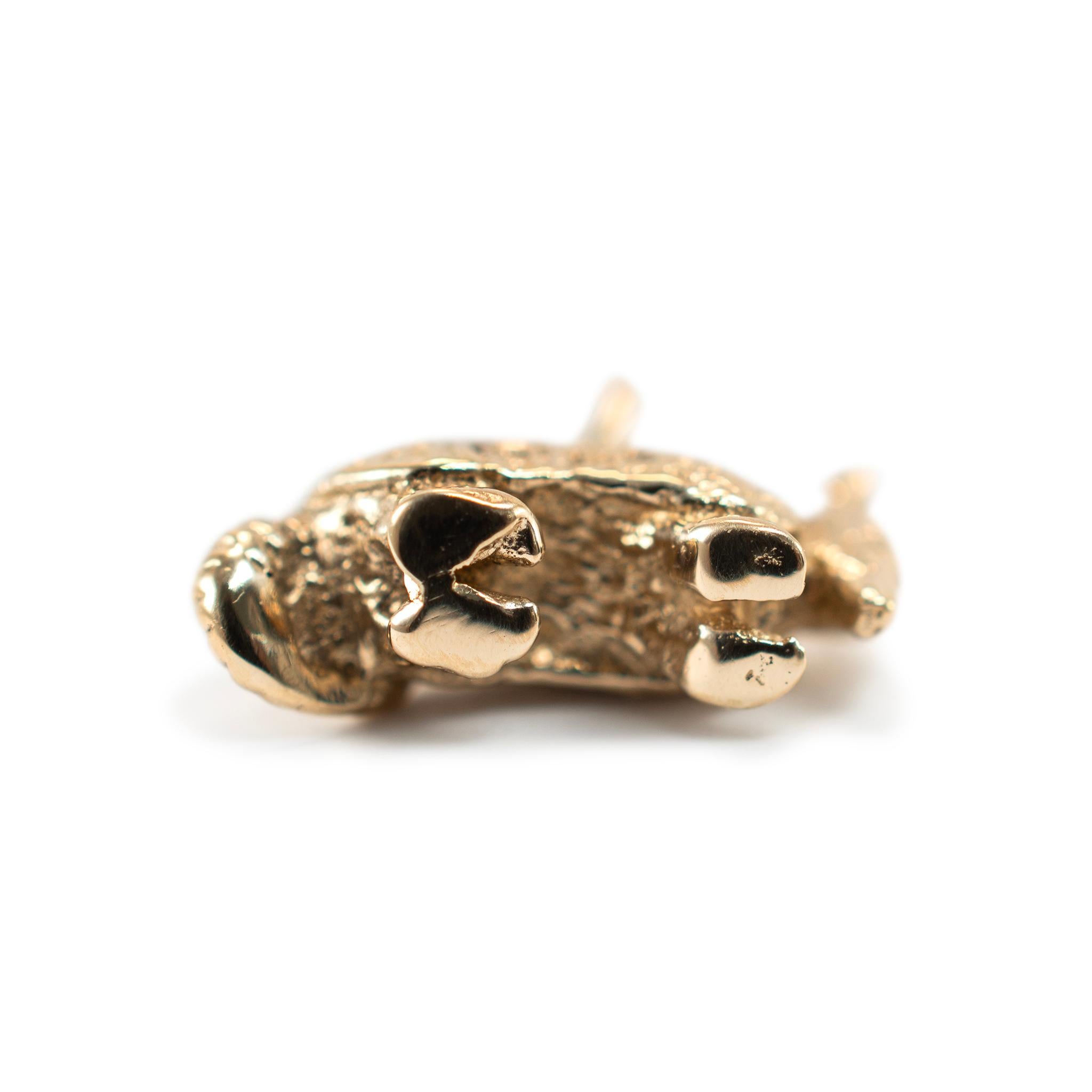 James Avery Retired 14K Yellow Gold Armadillo Charm Pendant For Sale 2