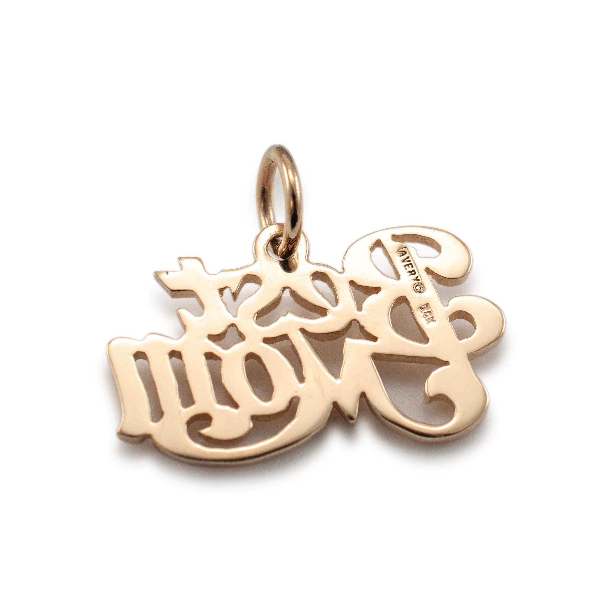 Marchio: James Avery

Genere: Donna

Tipo di metallo: Oro giallo 14K 

Lunghezza: 22,22 pollici 

Larghezza: 12,75 mm

Peso: 2.59 grammi

Ciondolo da donna in oro giallo 14K lucido, realizzato da un designer. Il metallo è stato testato ed è