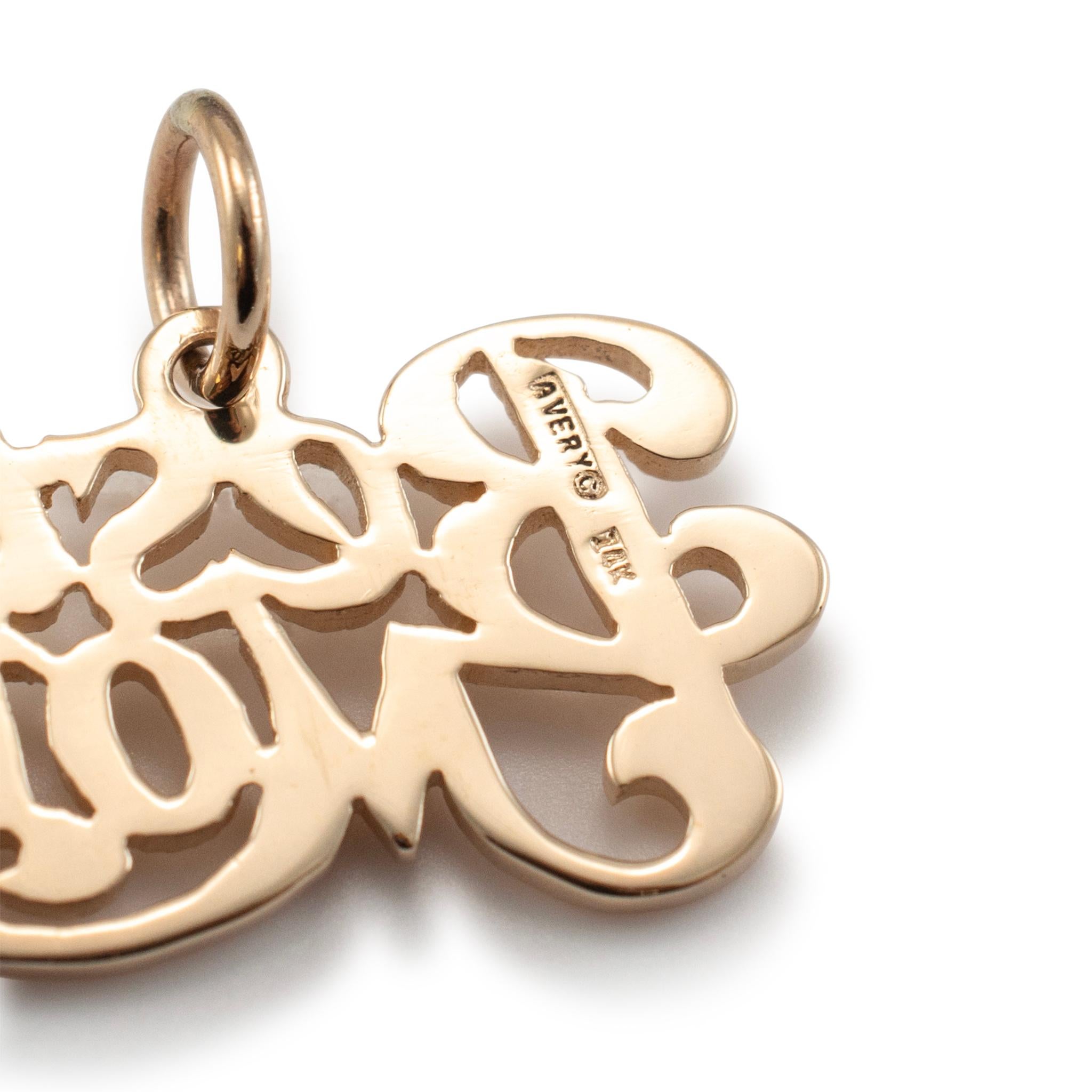 James Avery, in pensione, in oro giallo 14 carati, con il charm Best Mom In condizioni ottime in vendita a Houston, TX
