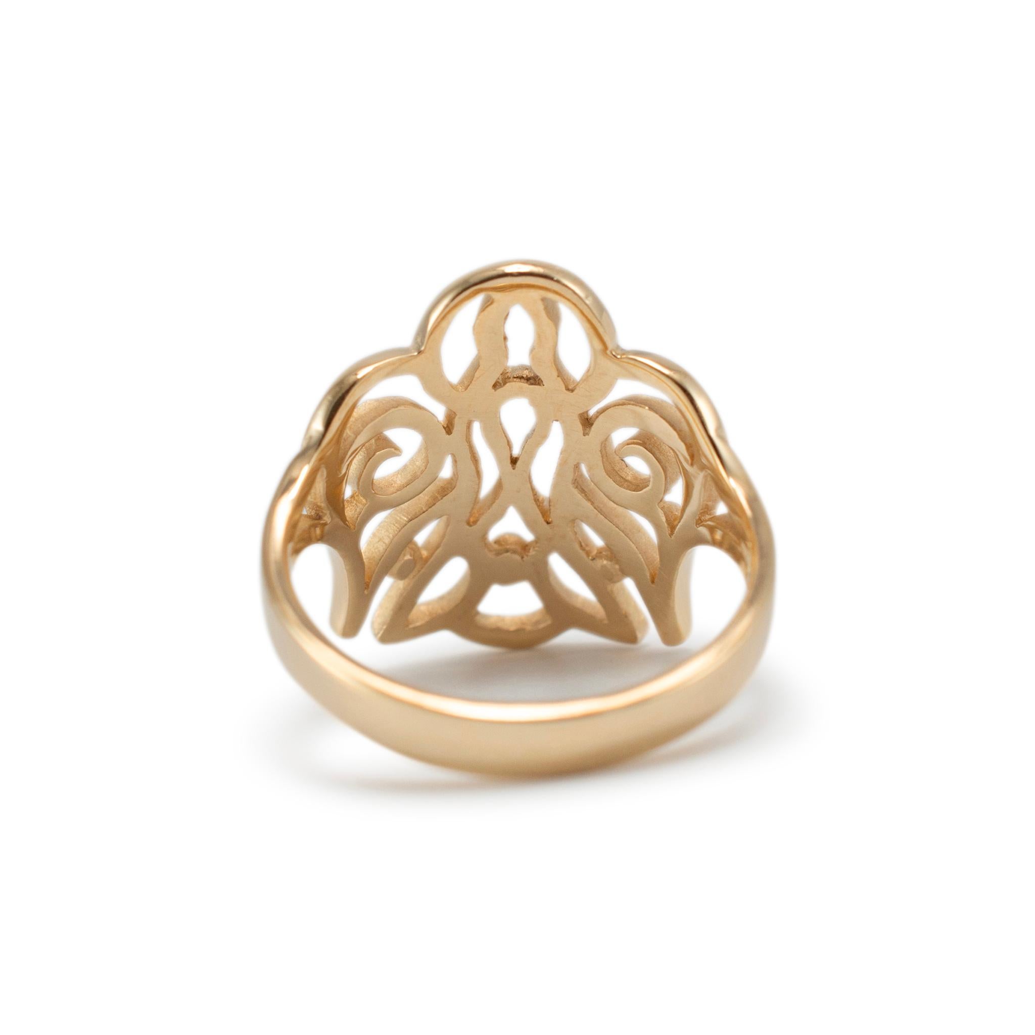 James Avery Vertired 14K Gelbgold Taube Engel Cocktail-Ring 1