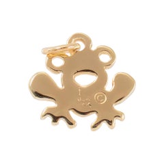 James Avery Retired 14K Yellow Gold Frog Charm Pendant