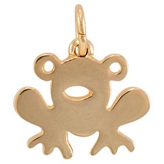 James Avery Retired 14K Yellow Gold Frog Charm Pendant