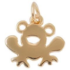James Avery Retired 14K Yellow Gold Frog Charm Pendant