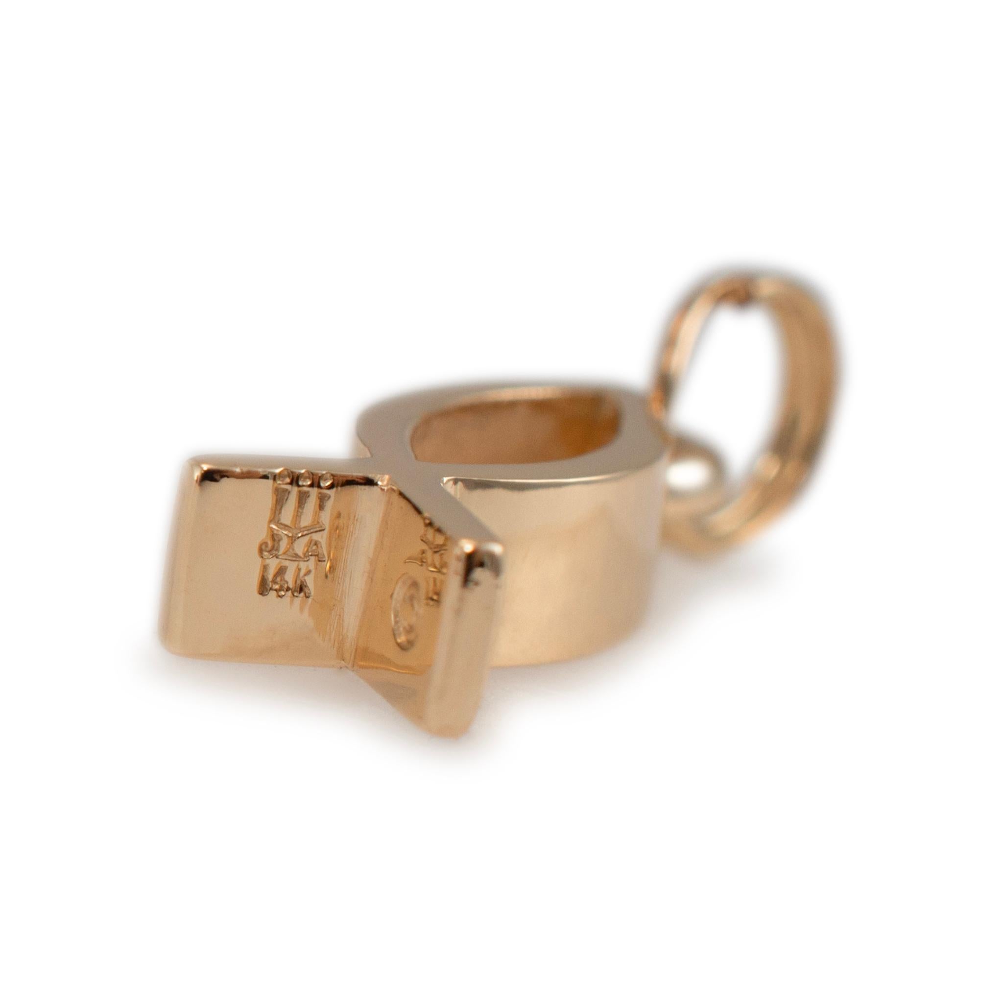 da uomo o donna James Avery Ciondolo a forma di pesce ittico in oro giallo 14K in pensione in vendita