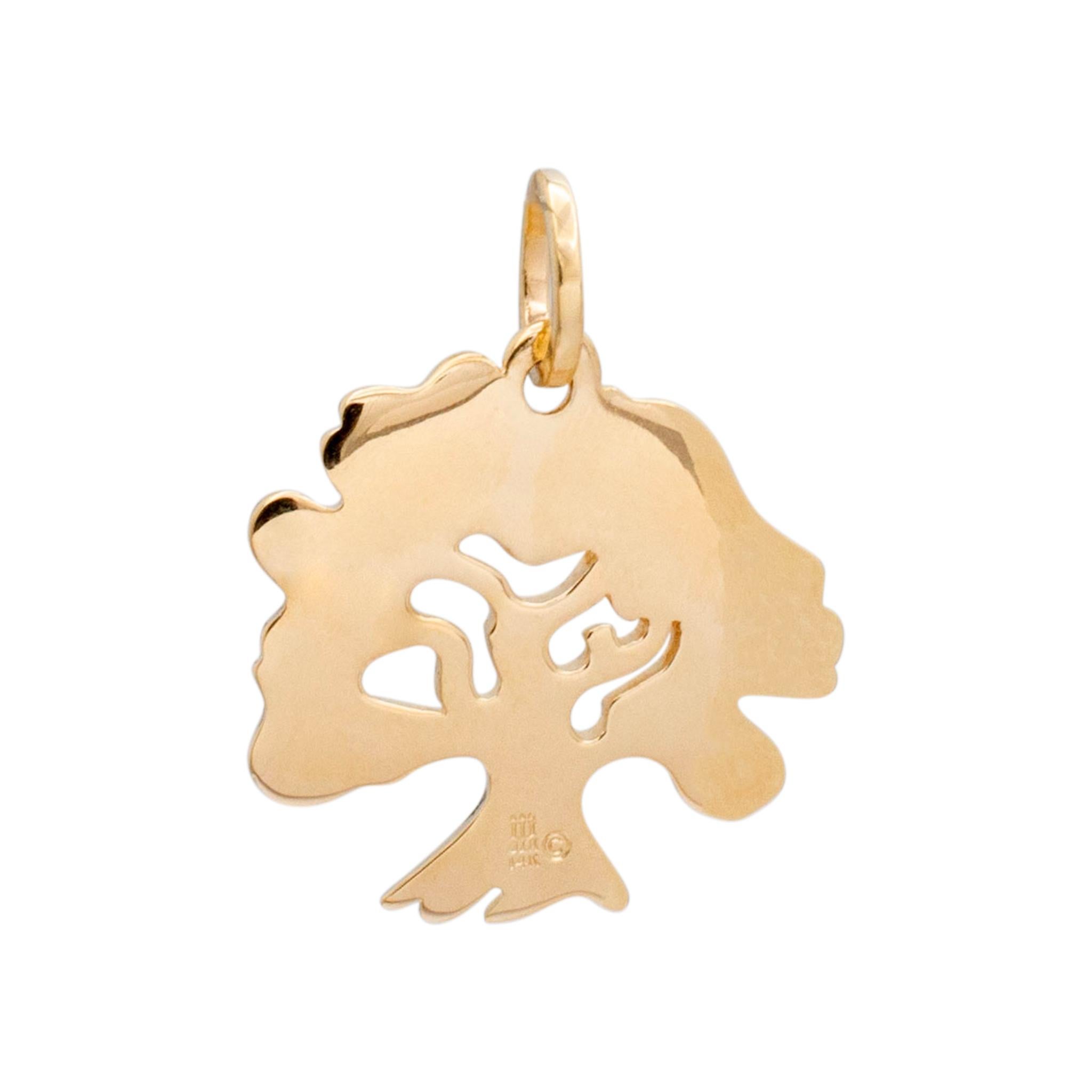 Brand: James Avery

Gender: Unisex

Metal Type: 14K Yellow Gold

Length: 1.25 inches

Width: 39.00 mm

Weight: 12.40 grams

14K yellow gold floral motif pendant. Engraved with 