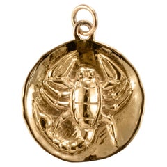 James Avery: 14 Karat Gelbgold Scorpion-Anhänger mit Ruhestand