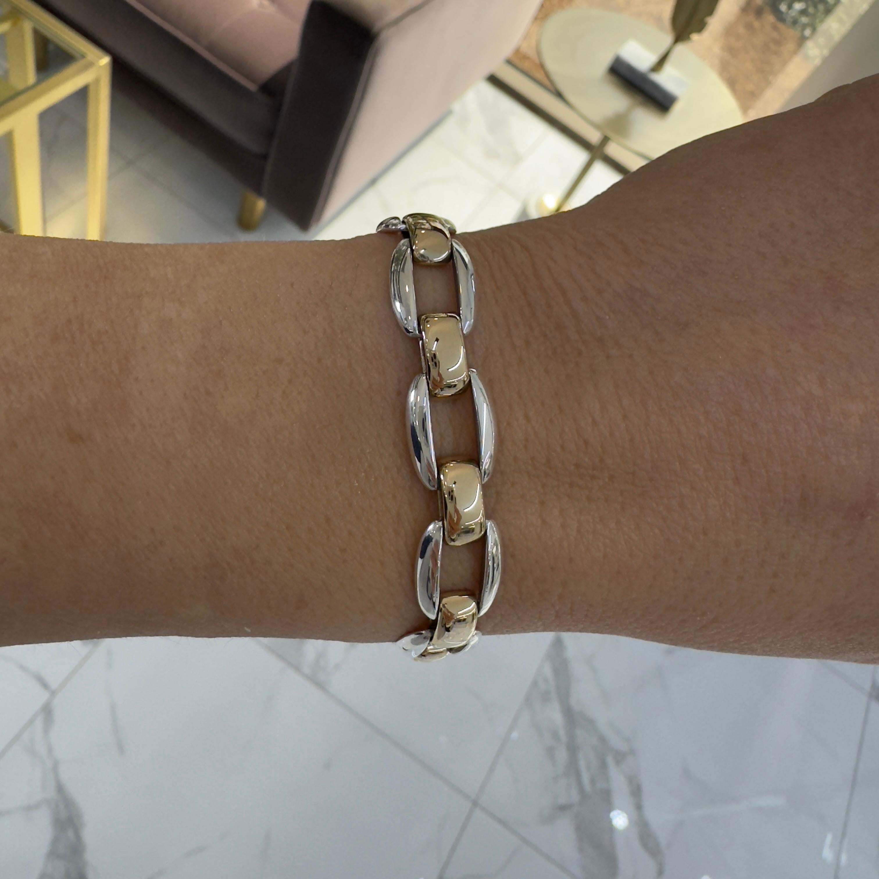 James Avery Vertired 925 Sterlingsilber 14K Gelbgold Enduring Bond-Armband im Angebot 2