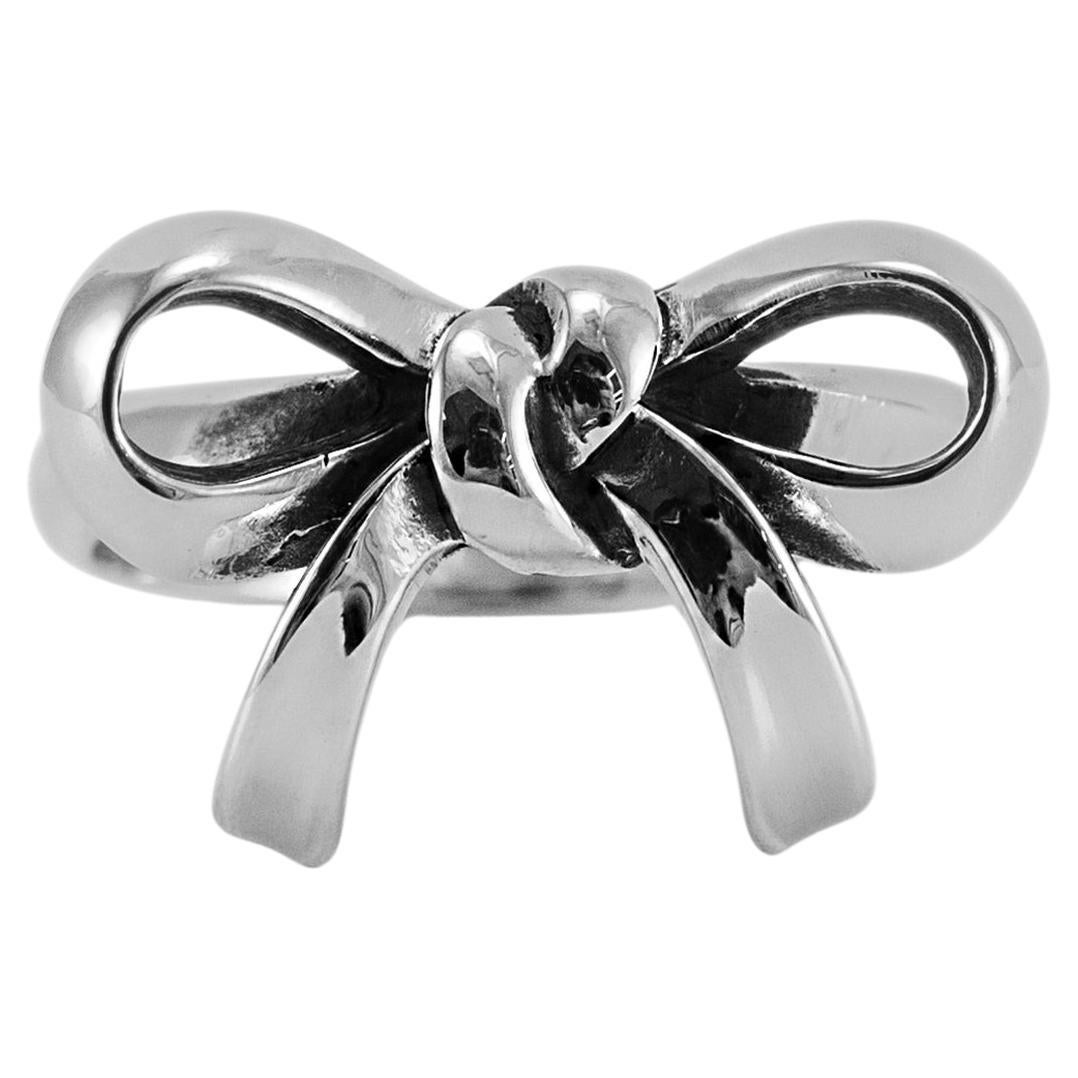 James Avery Retired 925 Sterling Silver Bow Cocktail Ring
