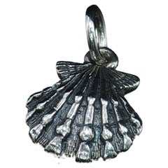James Avery Retired Lion's Paw Seashell Charm 925 Sterling Silver Shell Pendant