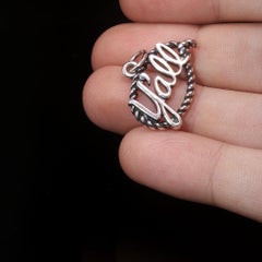 James Avery Retired Y'all Lasso Rope Charm 925 Sterling Silver Pendant HTF RARE