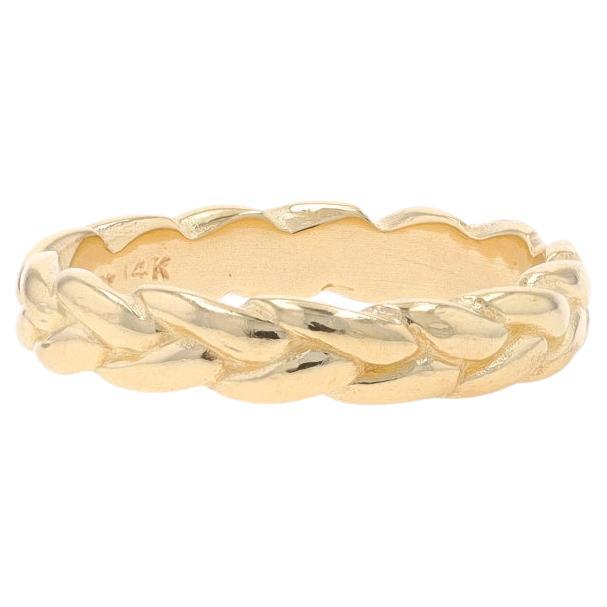 James Avery Rope Braid Band - Yellow Gold 14k Wedding Ring Sz 5 1/2 For Sale