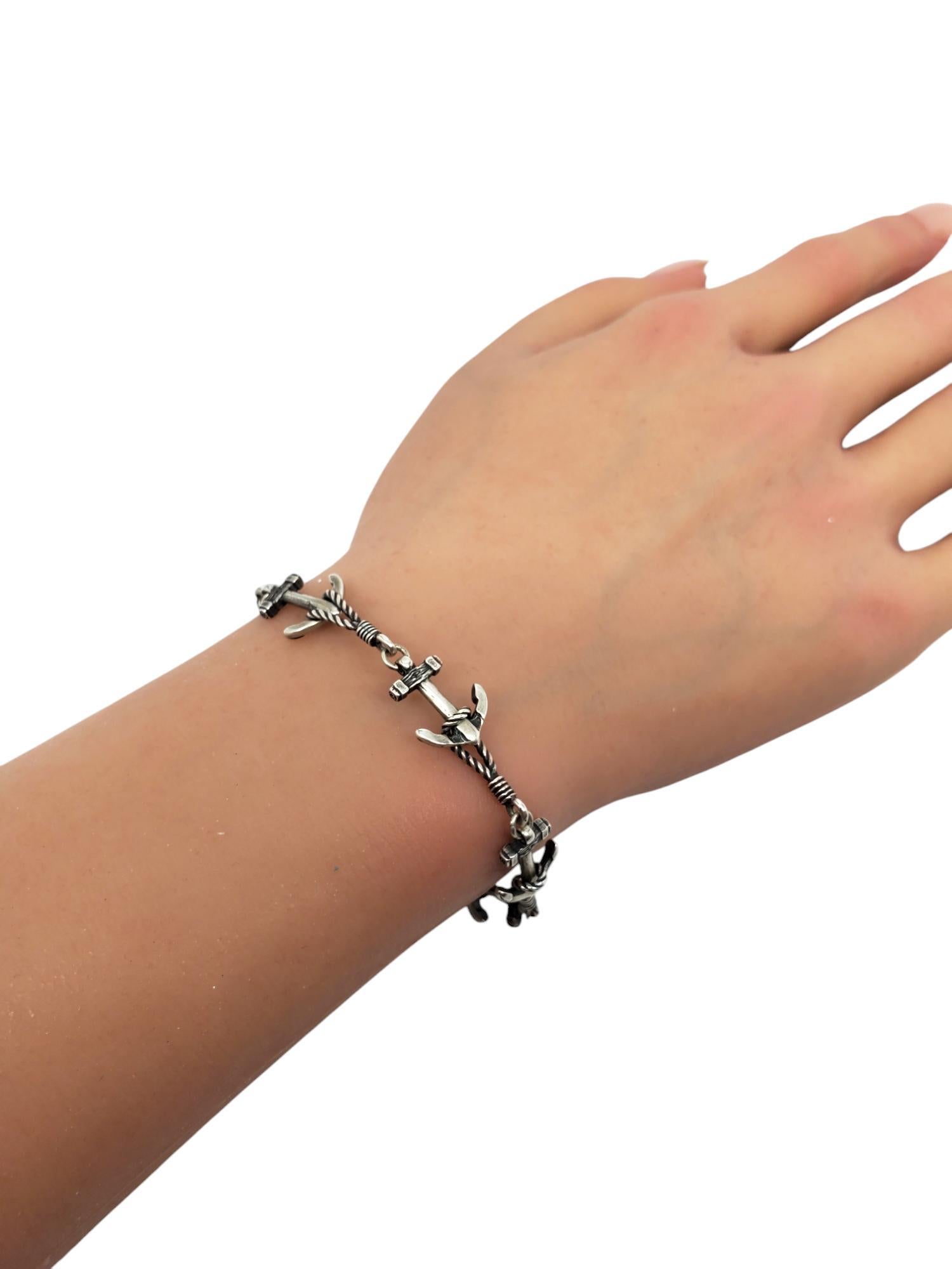 James Avery Sterling Silver Anchor Bracelet # 19657 For Sale 2