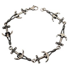 James Avery Sterling Silver Anchor Bracelet # 19657