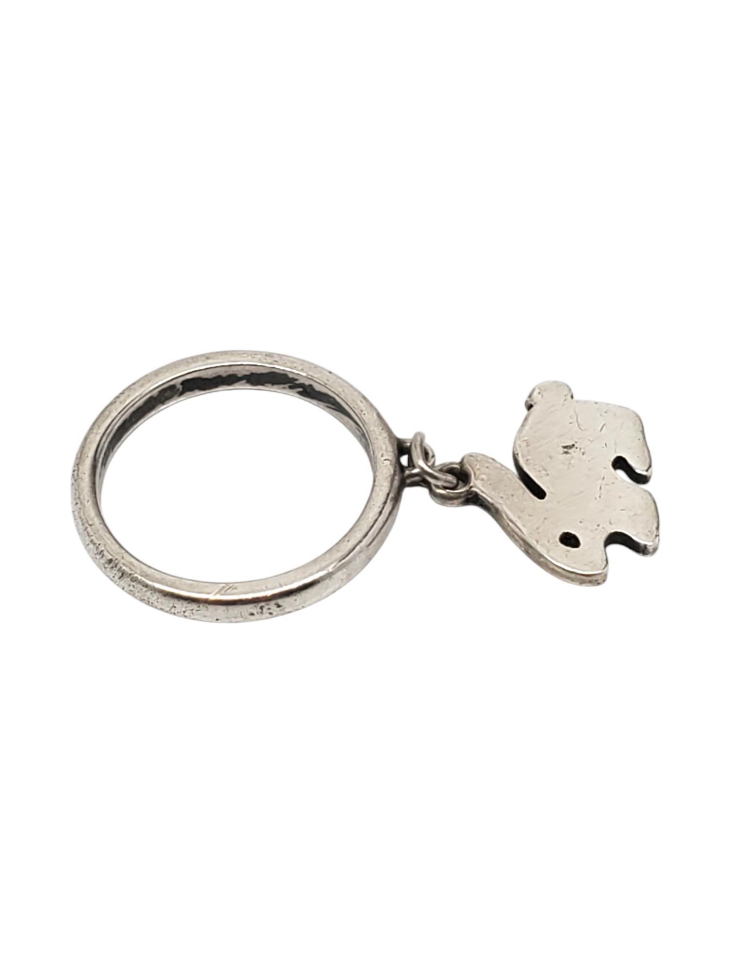 Donna James Avery - Anello coniglietto penzolante in argento sterling misura 4 #20816 in vendita