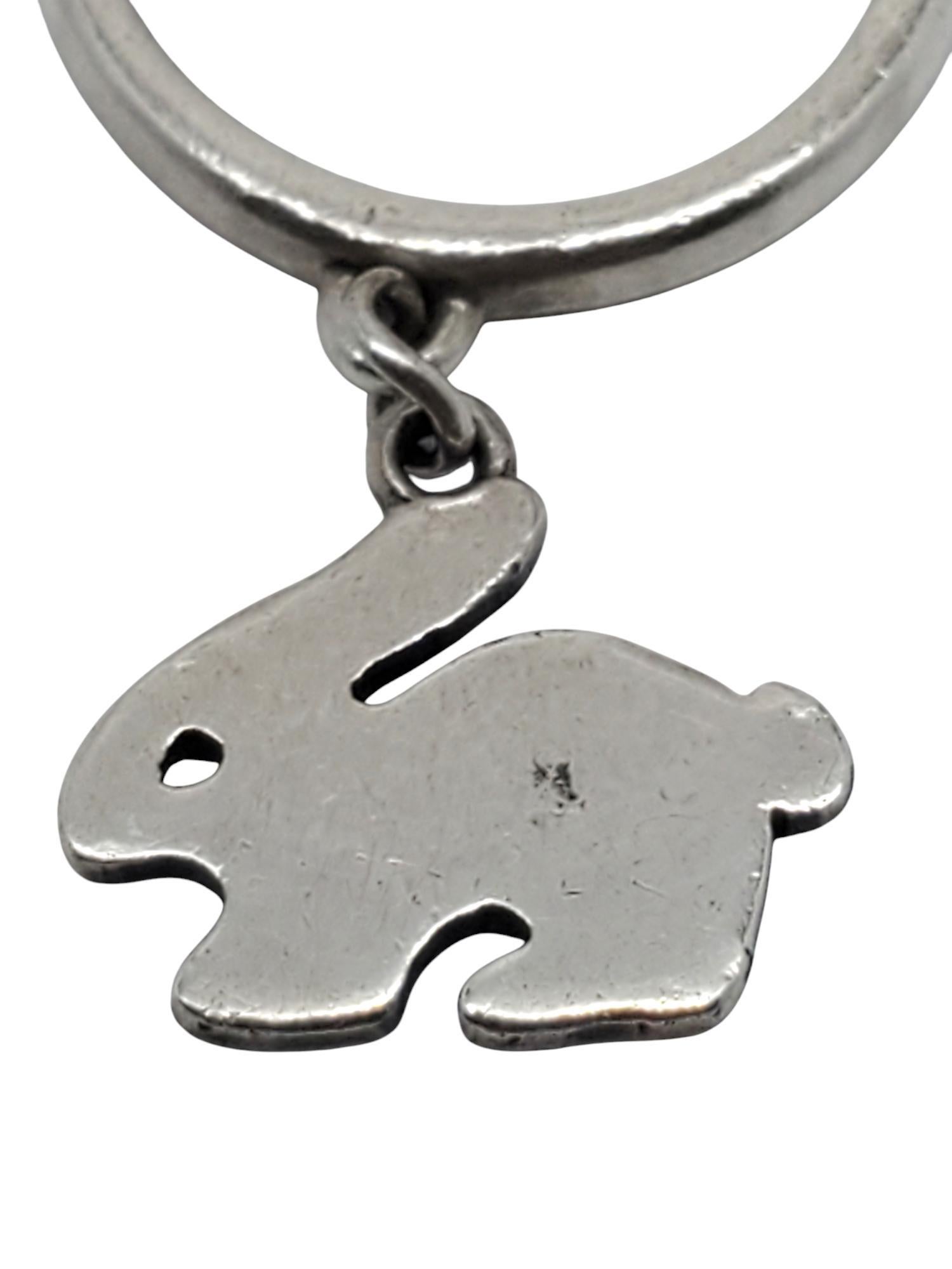 James Avery - Anello coniglietto penzolante in argento sterling misura 4 #20816 in vendita 1