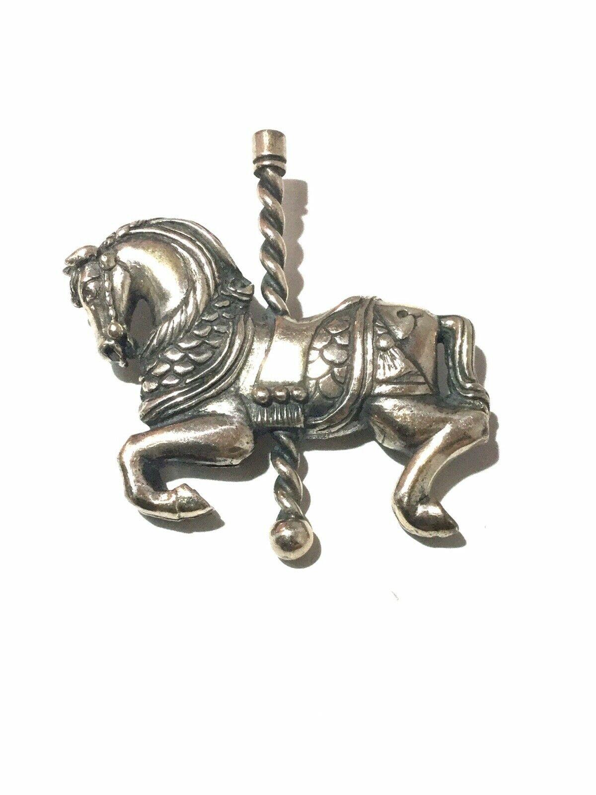 James Avery Sterling Silver Carousel Horse Pin

Featured is an adorable sterling silver carousel horse pin designed by James Avery.

Measurements:  Pin measures:  Length 1 3/4
